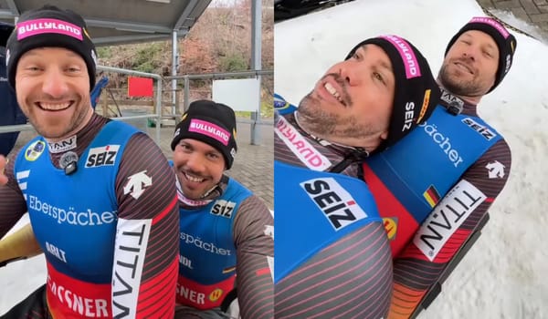 Olympic lugers get candid about top and bottom sled positions in cheeky video